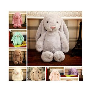 Party Favor Easter Bunny 12Inch 30Cm Plush Filled Toy Creative Doll Soft Long Ear Rabbit Animal Kids Baby Valentines Day Birthday Gi Dhepq