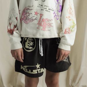 Дизайнерские шорты шорты Hellstar Studios Mesh Mesh's Nylon дышащий колено с коротки