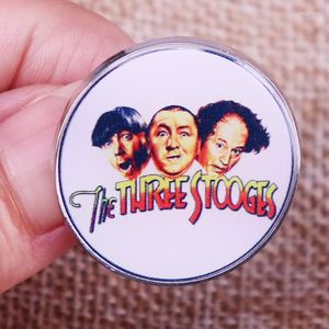 Brooches The Three Stooges Enamel Pin Comedy Team Badge Brooch Backpack Decoration Jewelry