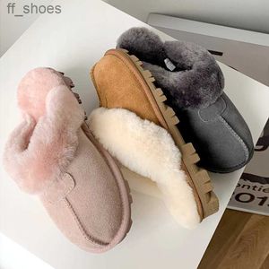 2023 Sheet Fur Shoes Star Slippers Cotton Slippers Wear Female Tou Drag