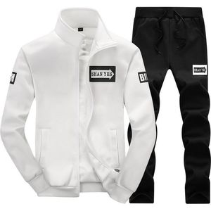 Men's Tracksuits Tracksuits Men Polyester Sweatshirt Sporting Fleece Gyms Spring Jacket Pants Casual Men's Track Suit Sportswear Fitness 230130