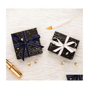Jewelry Boxes Display Box Starry Sky Pattern Gift Case For Bracelet Necklace Ring Packaging Present Wedding Bride Organizer W1219 78 Dhtfk