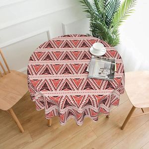 Table Cloth Ethnic Style Tribal Bohemian Pattern Tablecloths Washable Trendy Round Cover For Kitchen Dinning Parties Tabletop Decor