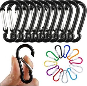 Keychains 10/20 Pcs Mini Carabiners Alloy Spring Carabiner Snap Hooks Clip Keychain Outdoor Camping Hiking D-ring Buckles