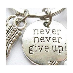 Key Rings Never Give Up Boxing Gloves Inspirational Keychain Fitness Bodybuilding Creative Backpack Pendant 405 8Owre 6Sg10 803 Drop Dhdrb