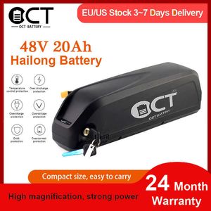 Hailong 48V Elektriskt cykelbatteri 36V 52V 15.6AH 17AH 20AH Kraftfull cykel litiumbatteri för 1000W 750W 500W 350W MOTOR