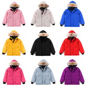 Kış çocuklar aşağı ceket ceket erkek kız bebek dış giyim sıcak greatcoat ceket spor giyim açık klasik renkler 100-160 tasarımcı