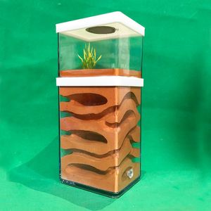 Small Animal Supplies Plaster Ant Farm High Moisture Insect el Castle Ecological Nest Pet hill Workshop House Village with Feeding Area 230130