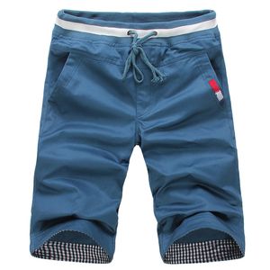 Men's Shorts Men Fashion Cotton summer style shorts pure color Beach trousers 230130