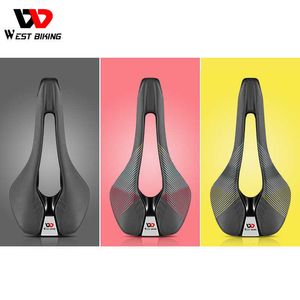 s WEST BIKING Seat Lightweight Bicycle Comfortable Cycling Saddle Cushion Shock Absorbing for Road MTB Mountain Bikes 0130