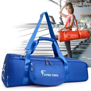 Outdoor Bags Large Capacity Fitness Backpack Women Yoga Mat Handbag Men Pilates Shoulder Bag Female Gym Training Sport Messenger Bags X526A T230129