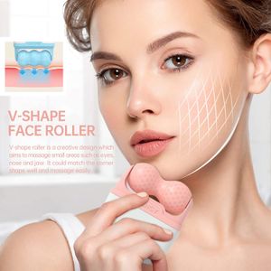 Beauty Microneedle Soicy S30 Cold Therapy Facial Massage Pink Personal Skin Cooling Ice Derma For Face Beauty Care Tool Ice Roller Silicone Holder Reducing Fine