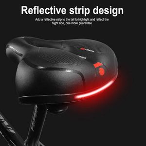 Saddles Hot Hollow Breathable Saddle Men Women MTB Road Bike Cushion Bicycle Shock Absorbing Gel Wide Seat Cycling Accessories 0130