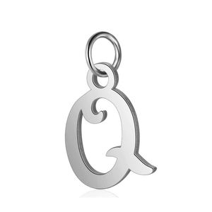 Charms 26pcs inicial 26 letra de alfabetismo inglesa pingentes de charme para mulheres Man Jóias de pulseira de colar