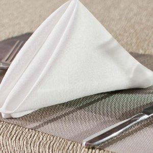 Table Napkin Stylish Satin Elegant Decorative Washable El Cafe Dining Cloth Handkerchief Wedding Decor