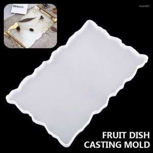 Plates DIY Crafts Tableware Serving Resin Coasters Fruit Dish Casting Making Mold Silicone Agate Epoxy Mould