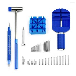 Kit di riparazione per orologi Orologiai Orologi meccanici Set di strumenti per la rimozione di braccialetti a maglie con supporto metrico a martello piccolo