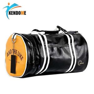 Açık çantalar açık erkek spor spor çantası pu deri eğitim omuz çantası bağımsız ayakkabılar ile cep karışık renkli spor fitness seyahat çantası T230129
