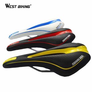 Saddles WEST BIKING Road Mountain MTB Gel Comfort Saddle Bike Bicycle Cycling Seat Cushion Pad 0130