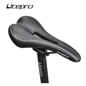 Selle bici Litepro S1 Cuscino traspirante cavo Bicicletta pieghevole da montagna Comoda sella in pelle PU antiscivolo termoisolante 0130