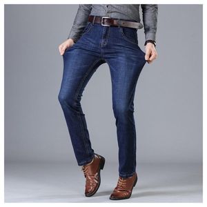 Men's Jeans Men Pants Trousers Slim Fits Warm Slims Stretchy Stylish For Winter Autumn