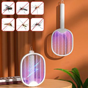Ongediertebestrijding Vouwbaar net 3Layer Safe Electric Bug Zapper USB Oplaadbare vlieg Swatter Racket Anti Mosquito Killer 0129