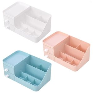 Caixas de armazenamento gaveta de mesa de maquiagem Caixa duradoura resistente para dormitórios para banheiro de cozinha Dormos de estudo