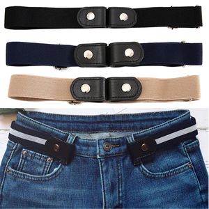 Belts Buckle-Free Belt For Woman Jean Pants Fashion No Buckle Stretch Elastic Waist Women/Men Designer BeltsBelts