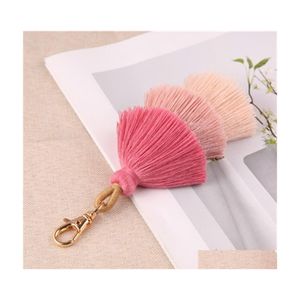 Chave anéis mti camada de tassel chavel boho colorf saco de anel de charme artesanal pendurado jóias de moda e presente de areia 202 u2 entrega entregue dhdng