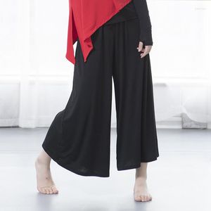 Active Pants Ladies Yoga Modern Dance Wide Leg Black Exercise Clothes Loose Base Training Shaped Trousers Women