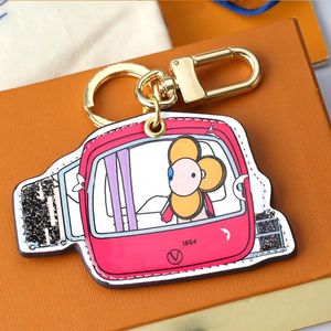 Keychains Lanyards Designers keychains with box luxurys keychain leather cartoon hot air balloon fashion casual style key chain temperament versatile popular