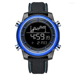 Zegarwatche Mężczyźni Watch Sport Style biznesowe na rękę na rękę 50m Waterproof Digital Stopwatch Funkcja LED zegarki LED Mężczyzna Relogio Masculino