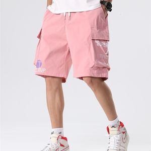 Мужские шорты летние грузы Мультикокиты хип -хоп уличная одежда мешковаренные бегуны мужской случай повседневного пляжа плюс 8xl 230130