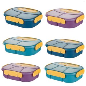 Dinnerware Define Travelers Lunch Box Freezer Multi compartimentos seguros para escritório de piquenique