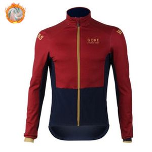 Cycling Jersey Sets GORE Wear Winter Jackets Mens Thermal Fleece Long Sleeve Outdoor Warm Bicycle Clothing MTB Bike Clothes 230130
