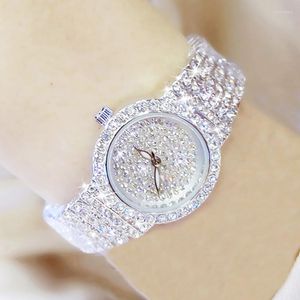 Zegarek BS Kobiety Watch słynne luksusowe marki Diamond Ladies Straye Watche Kobieta na rękę Rose Gold Montre Femme 2023