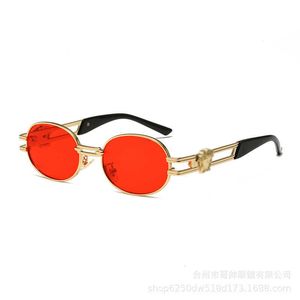 Sonnenbrille Neue kleine runde Rahmen hohle Dekoration Herren-Sonnenbrille Damen hochwertige Mode-Sonnenbrille T2201295