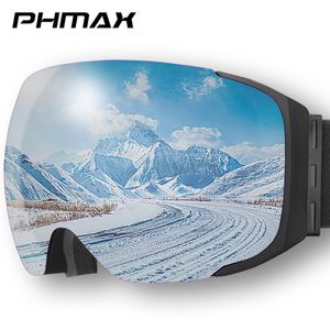 Eyewear per esterni Phmax Goggle Magnetic Sci Snowboard invernale Doublelayers Uv400 Protection Snowmobile Skiing Glasses 230130