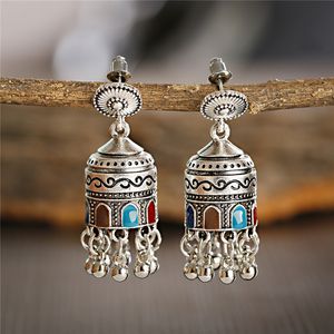 Boho Tassel Bell Dangle Earring Bohemian Vintage Ethnic Earrings for Women Wedding Party Jewelry