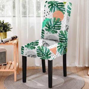 Chair Covers Peacock Floral Print Cover Dustproof Anti-dirty Removable Office Protector Case Chairs Living Room Vanity