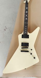 Rzadki metalowy metal James Hetfield MX-220 Signature Cream White Explorer Gitar