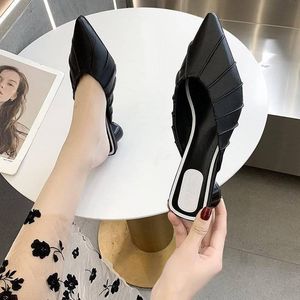 2024 Düz 389 Terlik Ayakkabı Kadınlar İçin Moda Katırları Süet Sandalyas Terlik Üzerinde Saçım Kaydırma Yaz Sandaletleri Kadınların Terlikleri Başına Kadın Shoesslippers