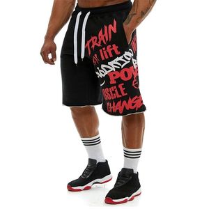 Męskie szorty męskie bawełniane luźne spodnie fitness kulturystyka jogger męska marka trwałe dresowe trening 230130