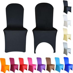 Sandalye kapakları Sedcond One Half Fiyat-Bitki Spandex Lycra Cover Düğün Ziyafet Yıldönümü Partisi Dekorasyon- Arşivli veya Düz