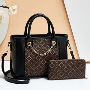 Koreanische Version der neuen Mode-PU-Damentaschen, farbblockierende One-Shoulder-Tasche, Umhängetasche, Euramerikanische Damenhandtasche