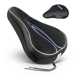 Saddles sgodde bicicleta sela que absorve a almofada confortável anti-deslizamento da tira reflexiva para mountain bike de bicicleta de bicicleta ao ar livre 0130