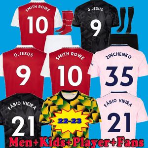 22 23 soccer jerseys JESUS SMITH ROWE PEPE SAKA Fans Player version Kiwior Trossard MARTINELLI TIERNEY 2022 2023 NKETIAH football shirt Men Kids kit sets