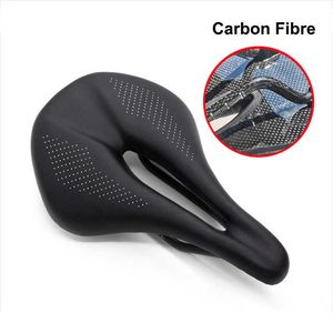 s Carbon Fiber Bicycle MTB Road Bike Seat Hollow Breathable Super Light Memory Sponge Comfortable Cycling Racing Saddle 0130