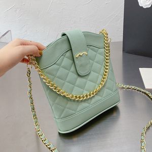 Borse a secchiello hobo da donna francesi Pelle di caviale 4 colori Borsa astuccio per cosmetici Vanity in pelle di vitello Borsa a tracolla da esterno di design di lusso di grande capacità 20X19CM