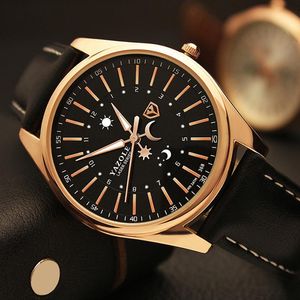 Wristwatches Yazole Brand Stylish Waterproof Men's Business Quartz Belt Watch Luminous Hands Charming DemeanorWristwatches